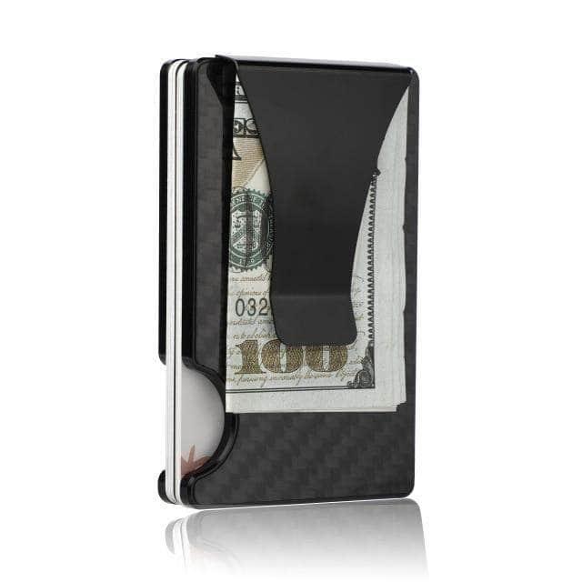 Carbon Fiber Card Holder Mini Slim Wallet RFID Magic Wallet