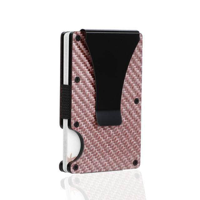 Carbon Fiber Card Holder Mini Slim Wallet RFID Magic Wallet