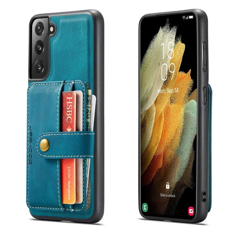 Card Slot Leather Galaxy S22 Plus Case