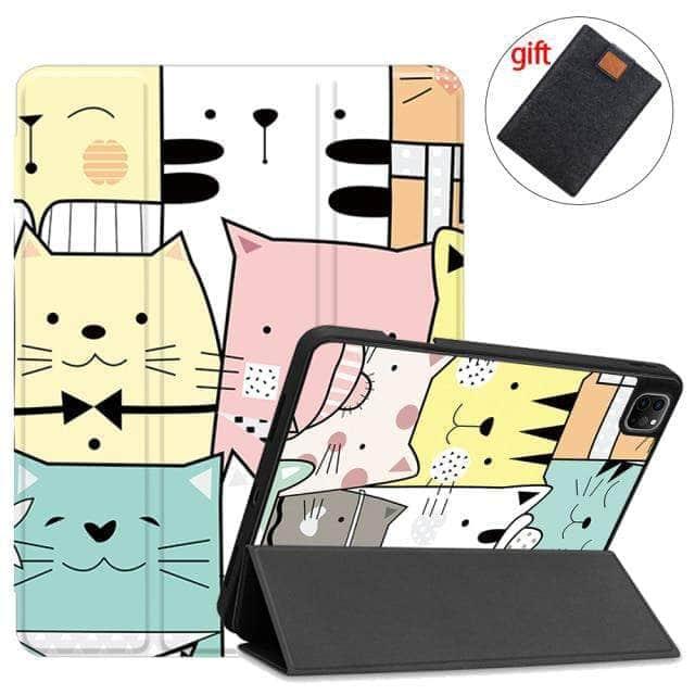 CaseBuddy Australia Casebuddy IPTPU09 / 2021 Pro 11 3rd Gen MTT iPad Pro 11 (2021) Pencil Magnetic TriFold Smart Stand Case