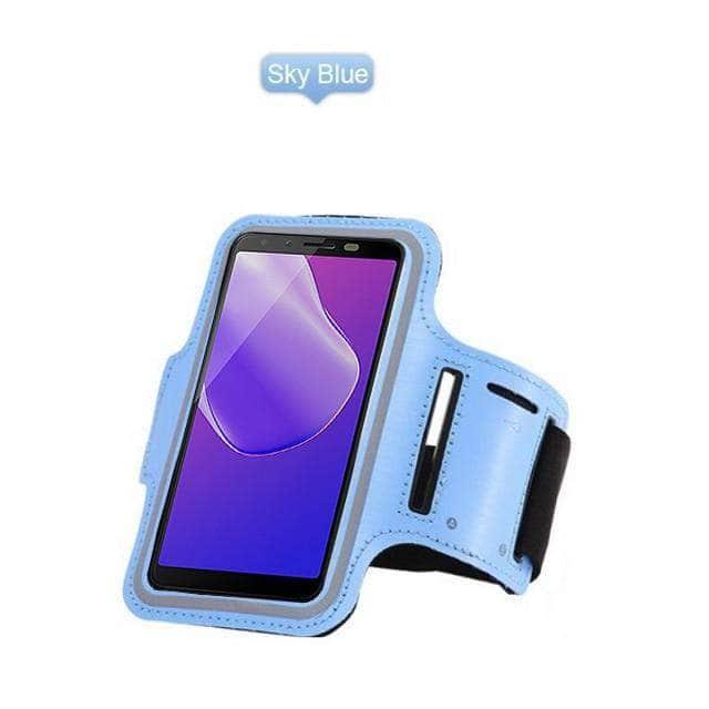 CaseBuddy Australia Casebuddy For iPhone 13 / Sky Blue Running Sport Phone Armband iPhone 13 & 13 Pro