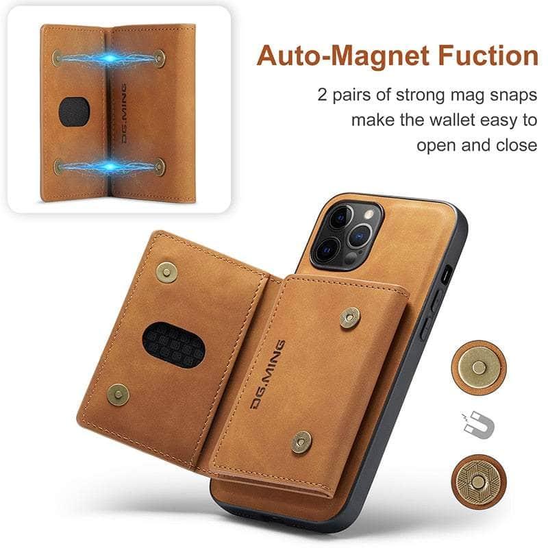 Casebuddy CaseMe iPhone 14 Pro Detachable Magnetic Leather Case