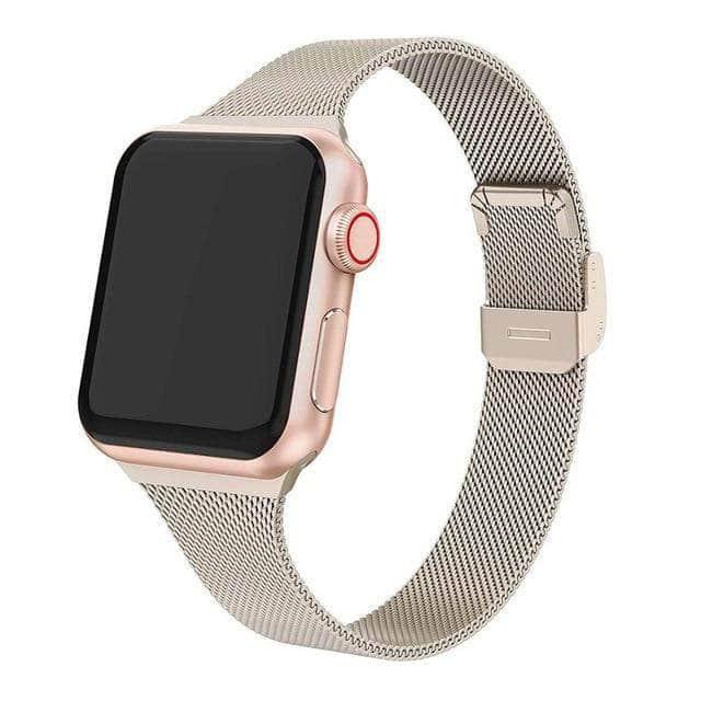 Classic Slim Milanese Loop Apple Watch Band 6 5 4 3 2 SE 44/42/40/38 - CaseBuddy