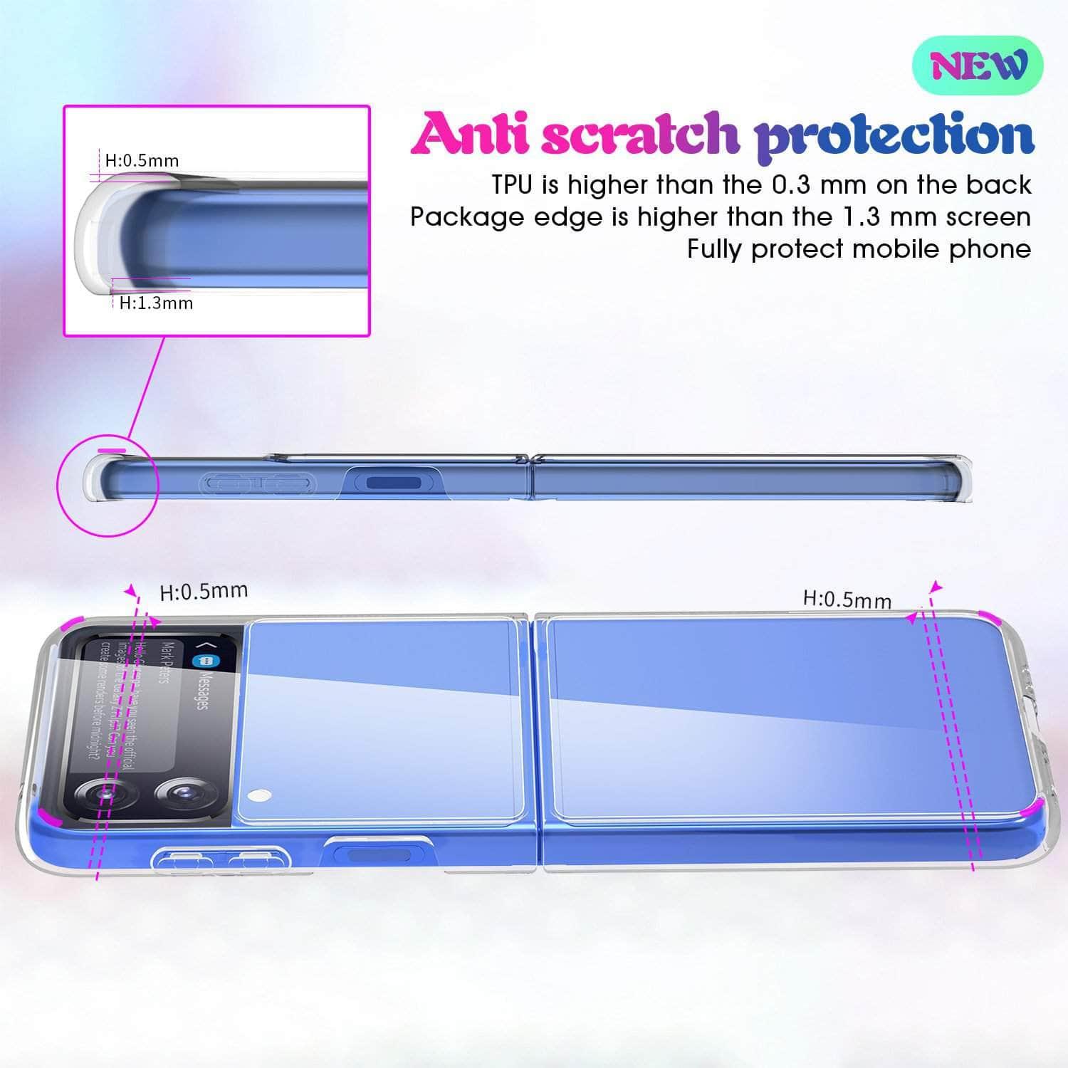 CaseBuddy Australia Casebuddy Clear Acrylic Galaxy Z Flip 3 5G Cover