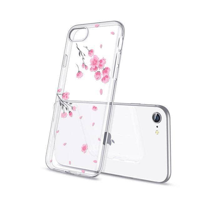 ESR Clear iPhone SE 2020 Anti-Knock Flower Back Cover - CaseBuddy