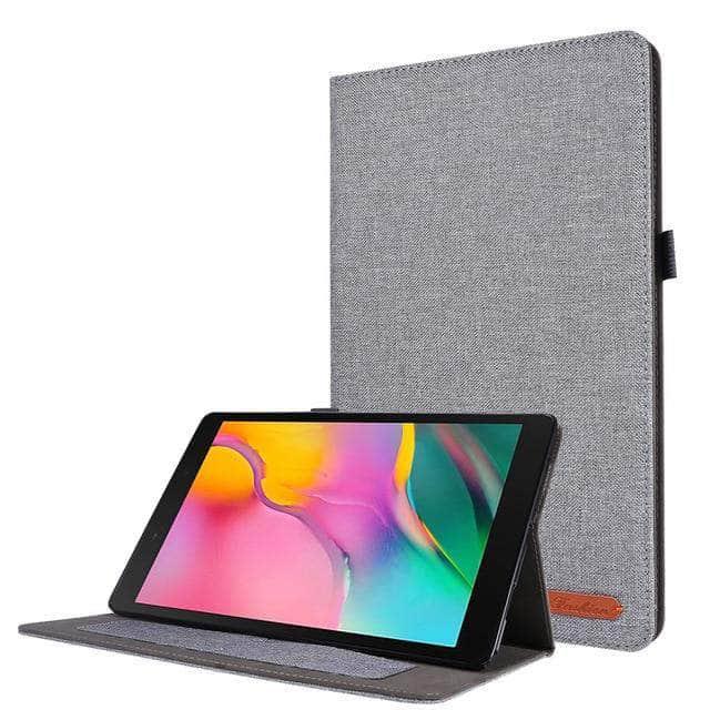 Cloth Pattern Book Style Galaxy Tab A7 10.4 T500 T505 Stand Cover Card Slots - CaseBuddy