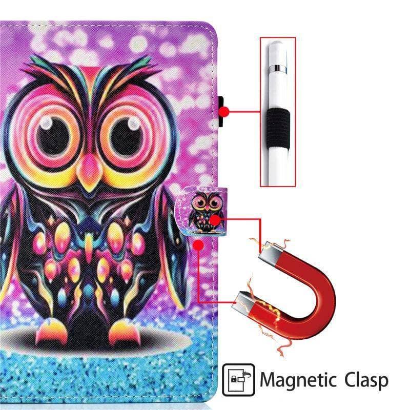 Colourful Pattern Case Galaxy Tab A 10.1 2019 T510 T515 Tablet Stand Shell - CaseBuddy