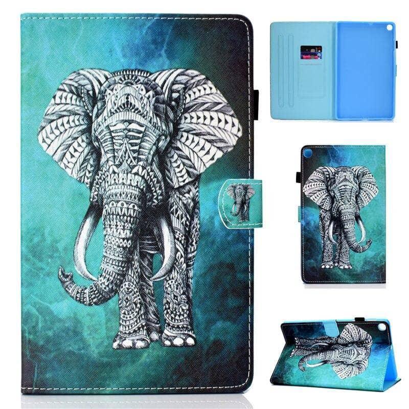 Colourful Pattern Case Galaxy Tab A 10.1 2019 T510 T515 Tablet Stand Shell - CaseBuddy