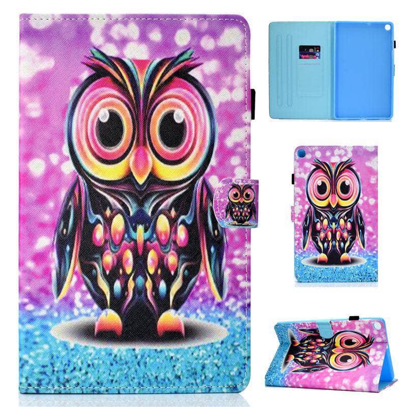 Colourful Pattern Case Galaxy Tab A 10.1 2019 T510 T515 Tablet Stand Shell - CaseBuddy