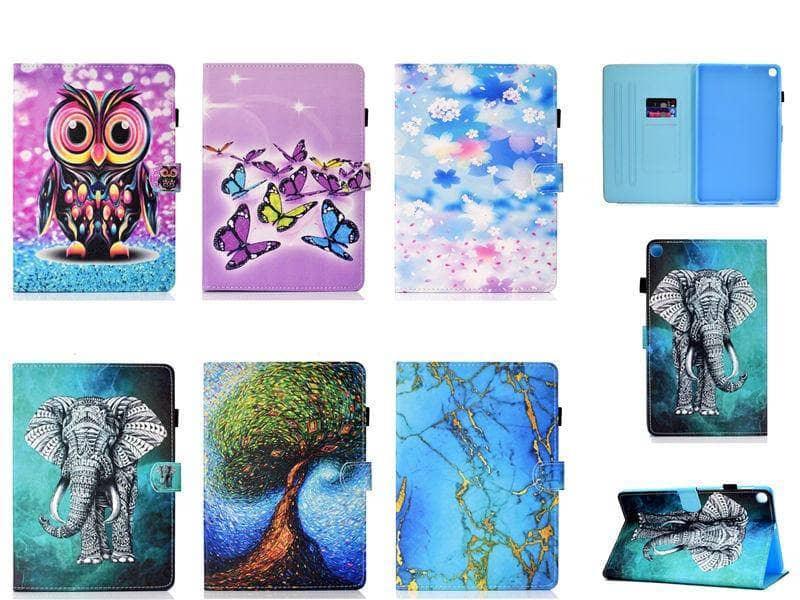 Colourful Pattern Case Galaxy Tab A 10.1 2019 T510 T515 Tablet Stand Shell - CaseBuddy