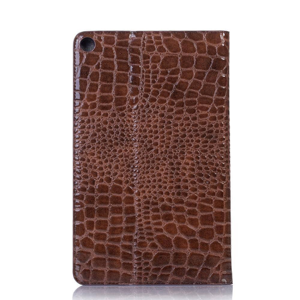 Crocodile Pattern Folio Case Galaxy Tab A 10.1 2019 T510 T515 Stand Card Slot - CaseBuddy