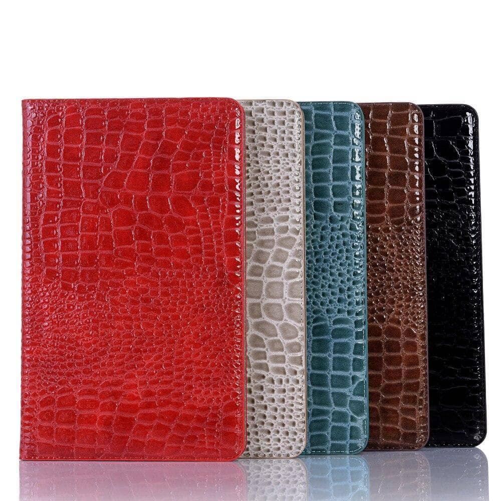 Crocodile Pattern Folio Case Galaxy Tab A 10.1 2019 T510 T515 Stand Card Slot - CaseBuddy