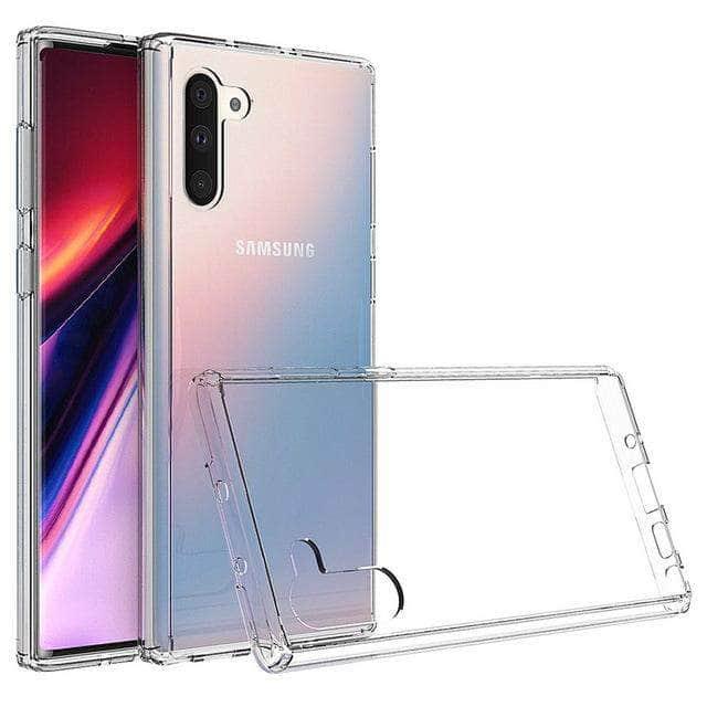 Crystal Hybrid Bumper Clear Hard Acrylic Back Cover Samsung Galaxy Note10+ Cases - CaseBuddy