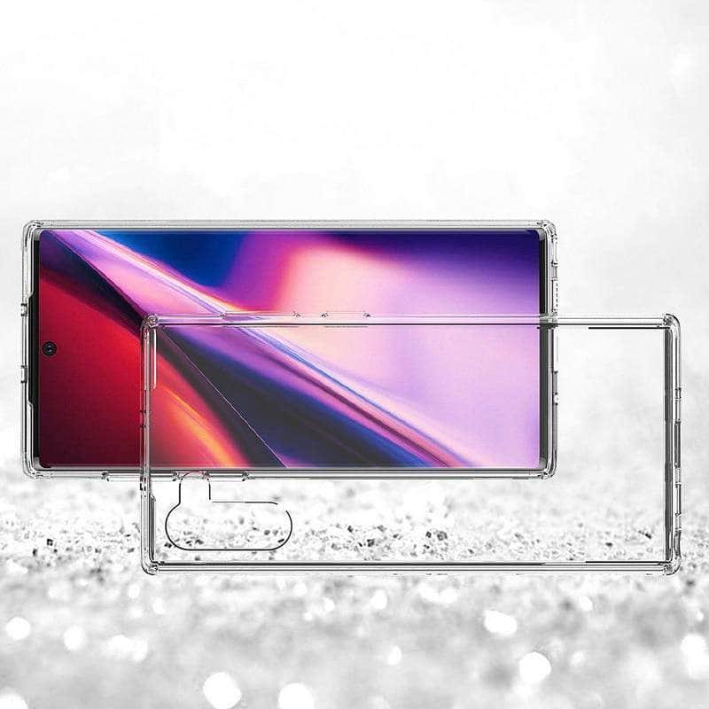 Crystal Hybrid Bumper Clear Hard Acrylic Back Cover Samsung Galaxy Note10+ Cases - CaseBuddy