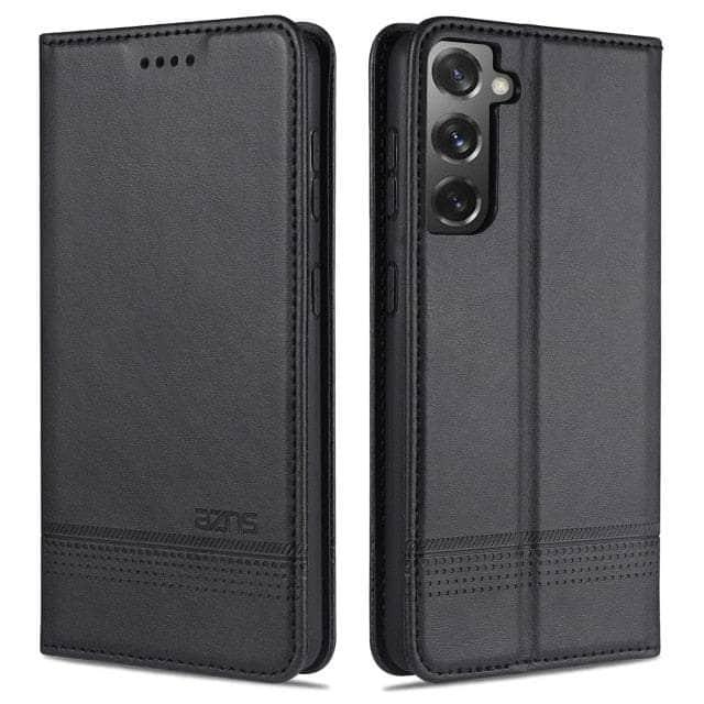 CaseBuddy Australia Casebuddy S22 Plus / YZSCX Black Deluxe Magnetic Heat Adsorption S22 Plus Leather Case