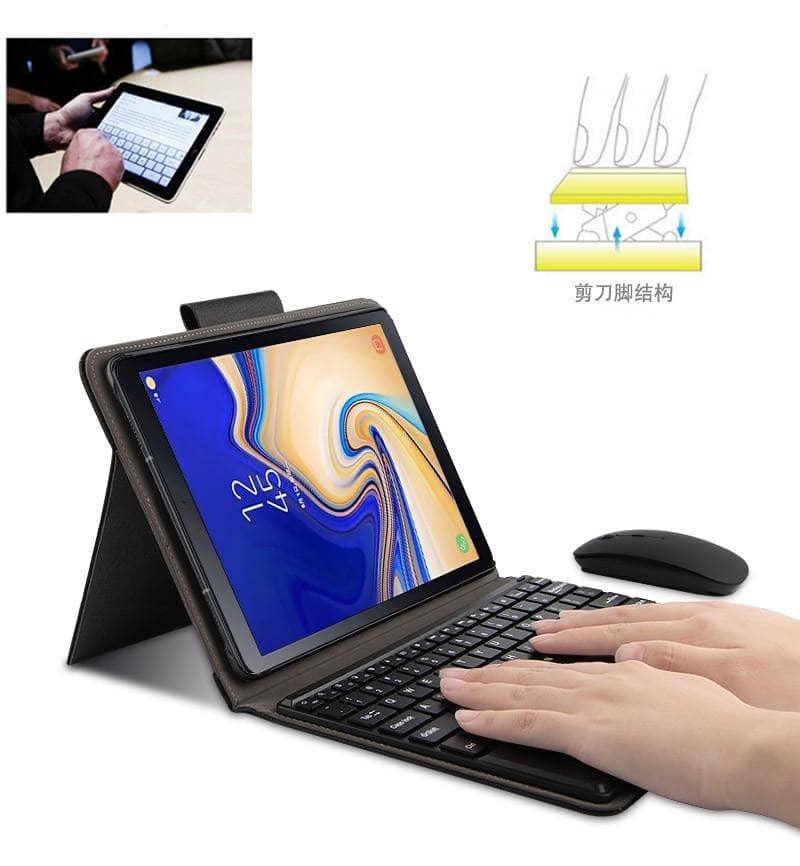 Detachable Wireless Bluetooth Keyboard Case Galaxy Tab A A2 10.5 T590 T595 - CaseBuddy