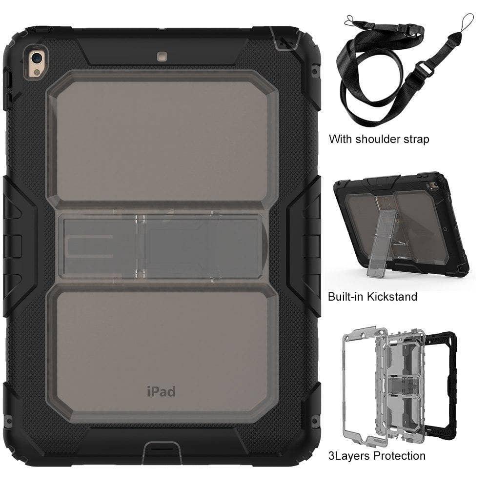 Drop Resistance Armor Stand Shoulder Strap iPad Air 3 10.5 2019 Case - CaseBuddy