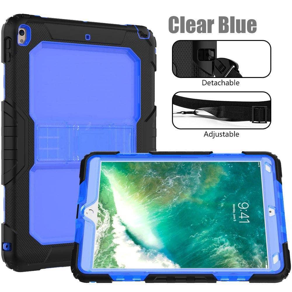 Drop Resistance Armor Stand Shoulder Strap iPad Air 3 10.5 2019 Case - CaseBuddy