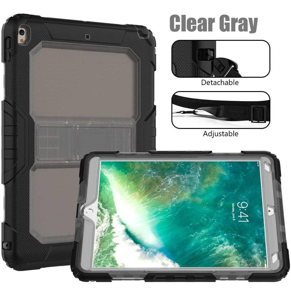 Drop Resistance Armor Stand Shoulder Strap iPad Air 3 10.5 2019 Case - CaseBuddy