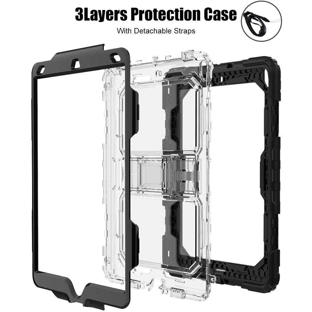 Drop Resistance Armor Stand Shoulder Strap iPad Air 3 10.5 2019 Case - CaseBuddy