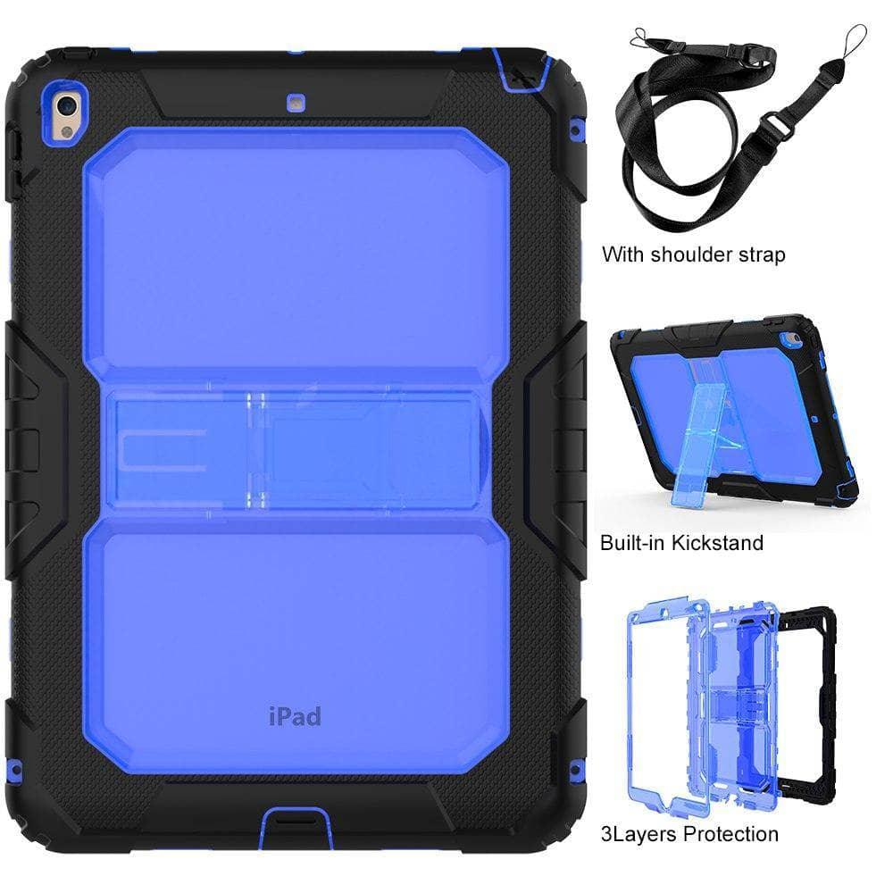 Drop Resistance Armor Stand Shoulder Strap iPad Air 3 10.5 2019 Case - CaseBuddy