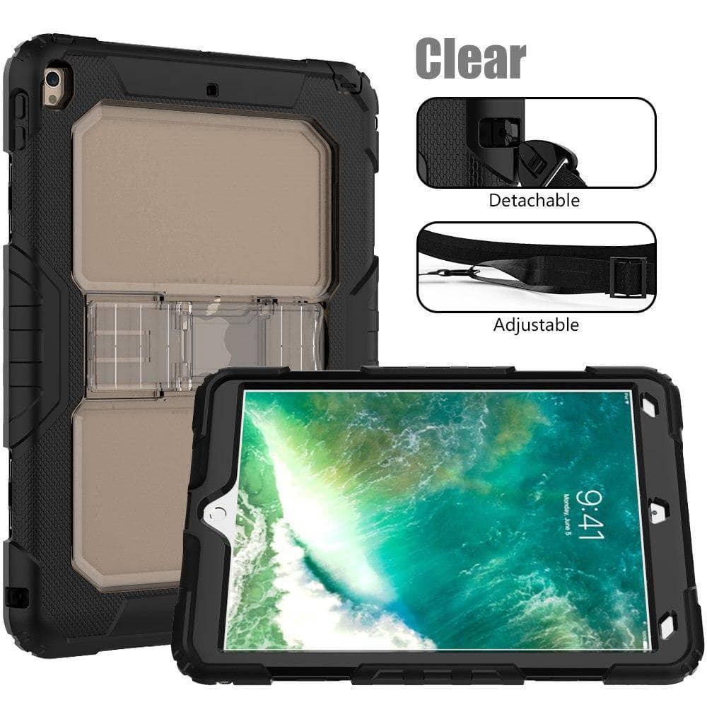 Drop Resistance Armor Stand Shoulder Strap iPad Air 3 10.5 2019 Case - CaseBuddy