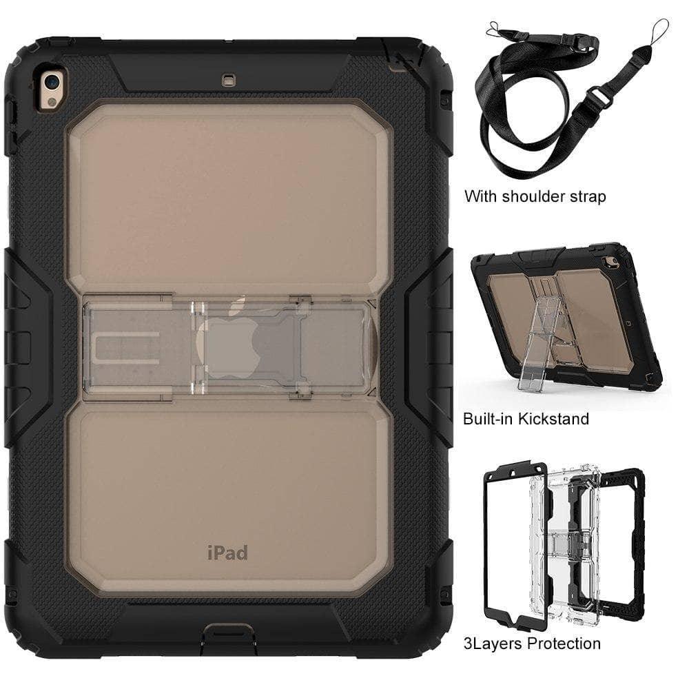 Drop Resistance Armor Stand Shoulder Strap iPad Air 3 10.5 2019 Case - CaseBuddy