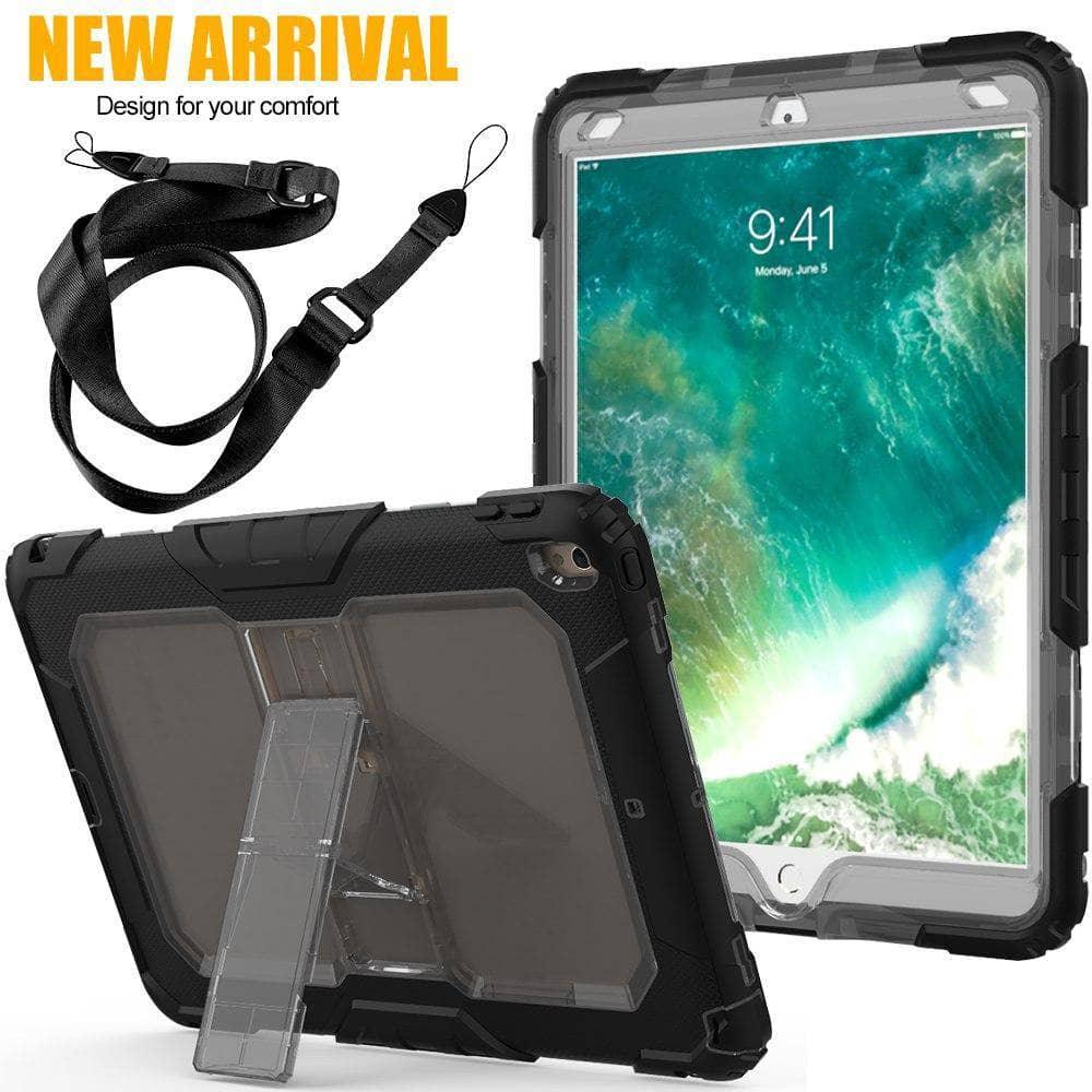 Drop Resistance Armor Stand Shoulder Strap iPad Air 3 10.5 2019 Case - CaseBuddy