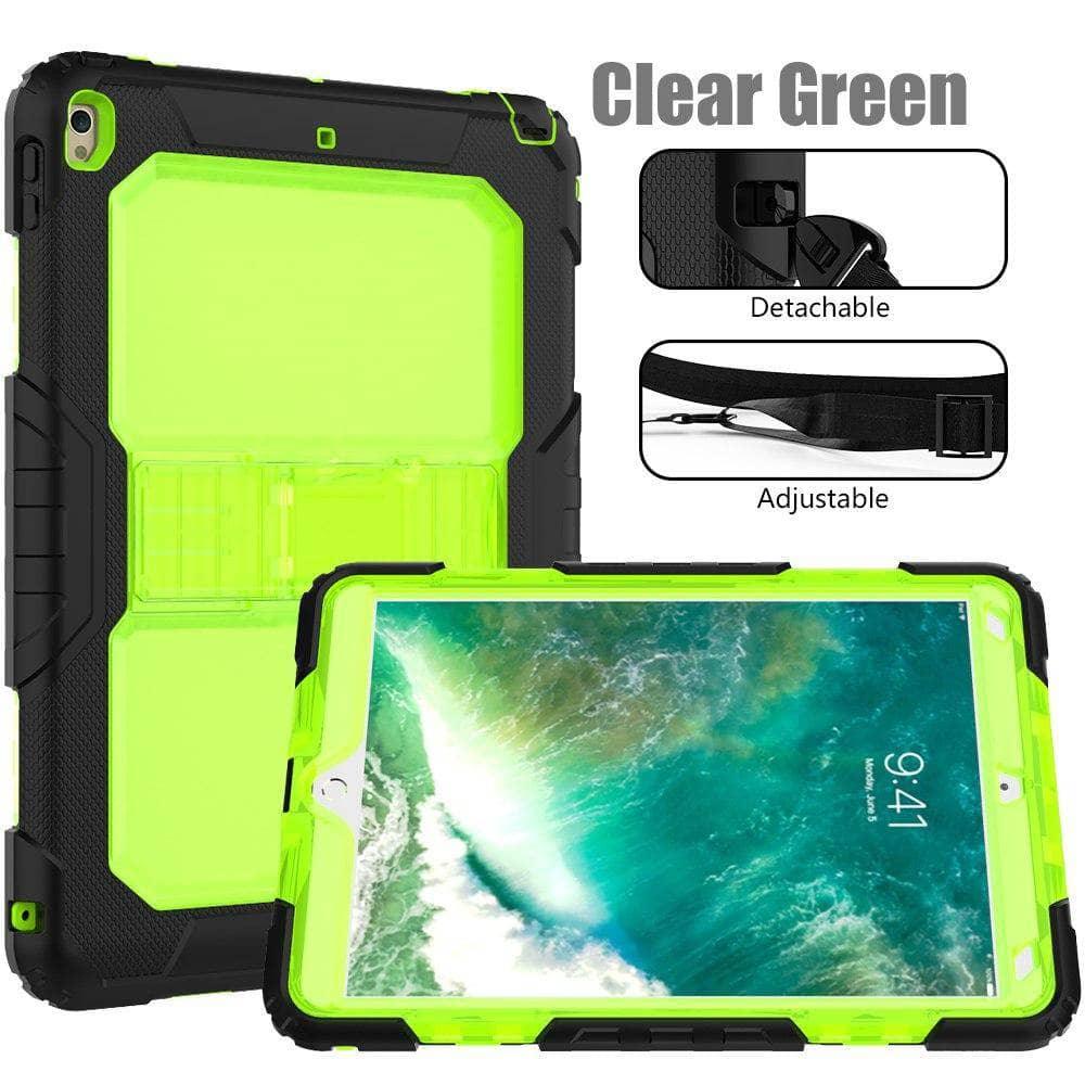 Drop Resistance Armor Stand Shoulder Strap iPad Air 3 10.5 2019 Case - CaseBuddy