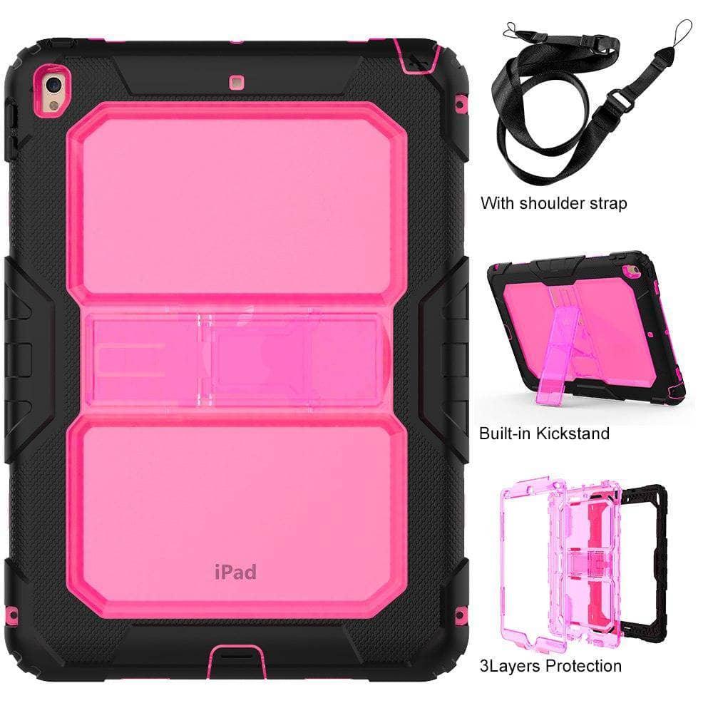 Drop Resistance Armor Stand Shoulder Strap iPad Air 3 10.5 2019 Case - CaseBuddy