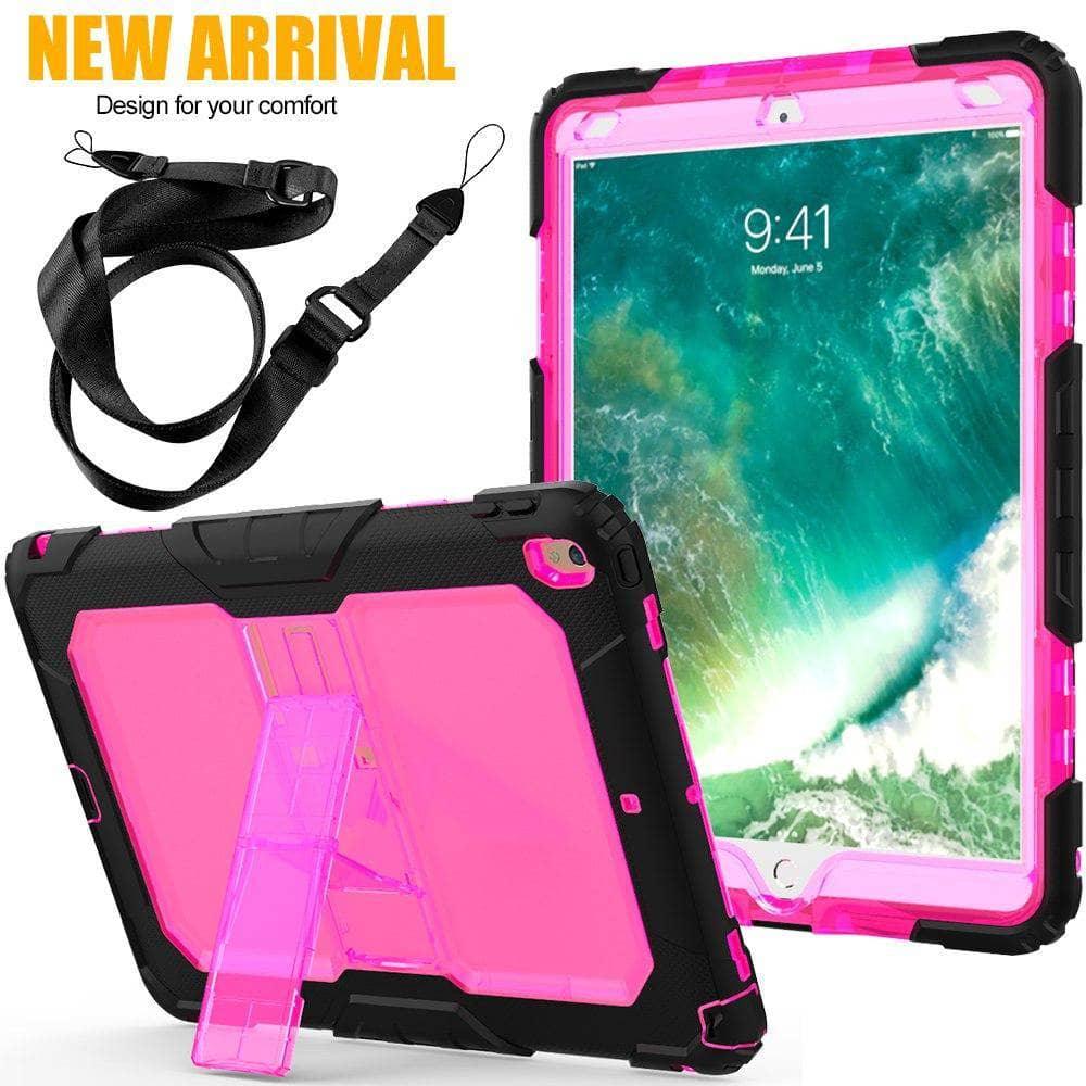 Drop Resistance Armor Stand Shoulder Strap iPad Air 3 10.5 2019 Case - CaseBuddy