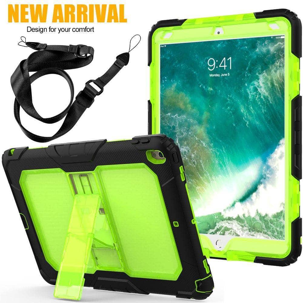 Drop Resistance Armor Stand Shoulder Strap iPad Air 3 10.5 2019 Case - CaseBuddy