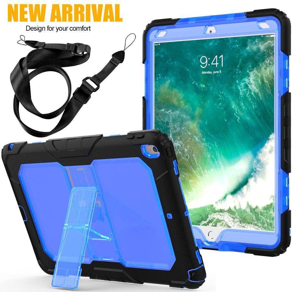 Drop Resistance Armor Stand Shoulder Strap iPad Air 3 10.5 2019 Case - CaseBuddy