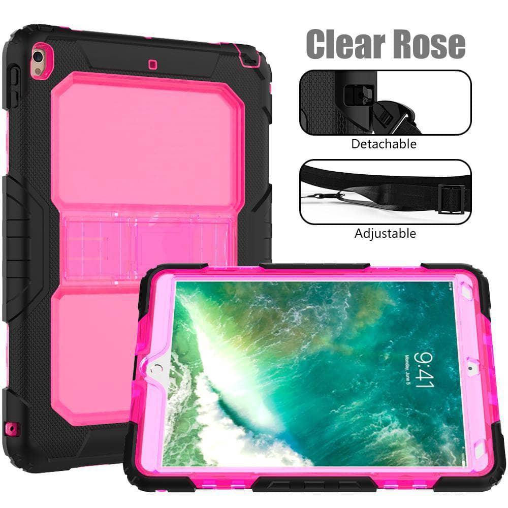 Drop Resistance Armor Stand Shoulder Strap iPad Air 3 10.5 2019 Case - CaseBuddy