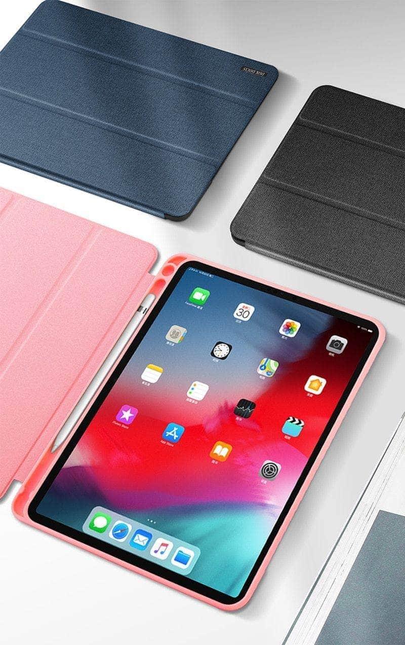 CaseBuddy Casebuddy DUX DUCIS iPad Mini 5 2019 Leather Look Smart Cover Ultra Slim Auto Sleep Pencil Holder