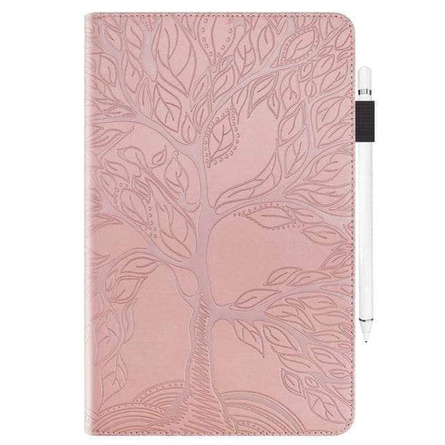 CaseBuddy Australia Casebuddy Rose Gold Embossed Life Tree Galaxy Tab S6 Lite 10.4 P610 P615 Case