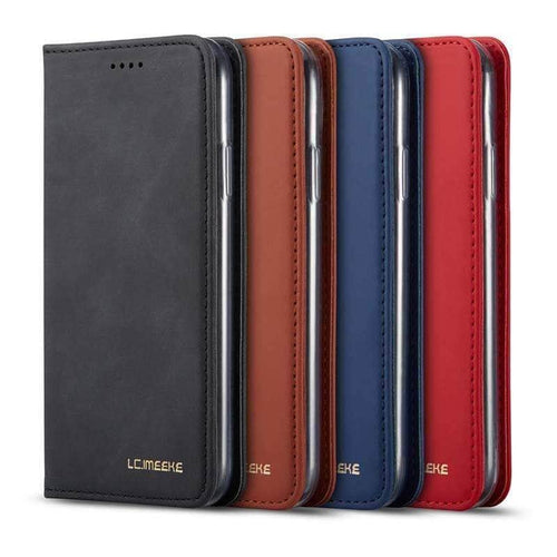 CaseBuddy Casebuddy Flip Leather Magnetic Case Luxury Wallet Business Vintage Book Design Cover iPhone 11 Pro Max