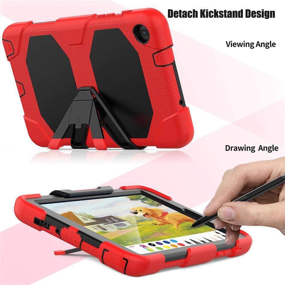 For Samsung galaxy tab A 8.0 2019 Case (S Pen) SM-P200 P205 P207 Shockproof Hard Military Heavy Duty Rugged Stand Cover - CaseBuddy