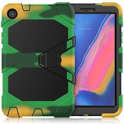 For Samsung galaxy tab A 8.0 2019 Case (S Pen) SM-P200 P205 P207 Shockproof Hard Military Heavy Duty Rugged Stand Cover - CaseBuddy