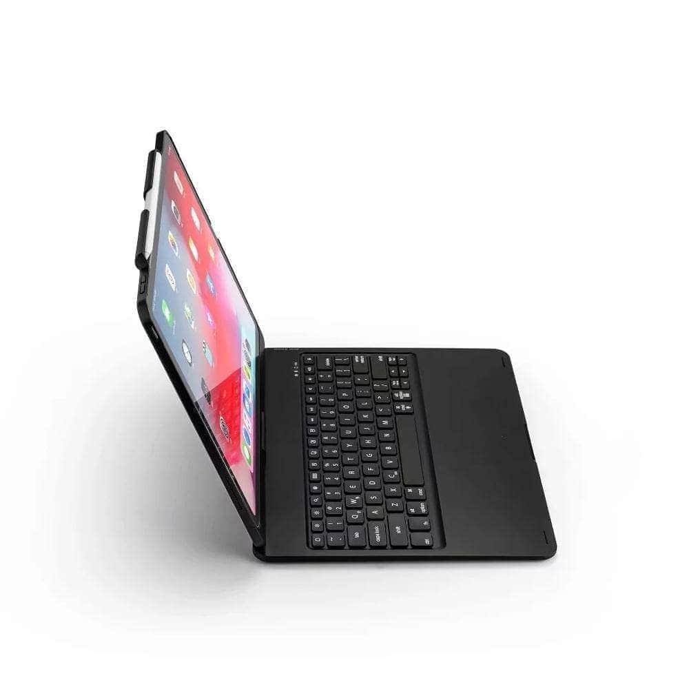 CaseBuddy Casebuddy FULAIKATE iPad Pro 12.9 2018 Rotate Bluetooth Wireless Keyboard Foldable Clamshell Pen Slot