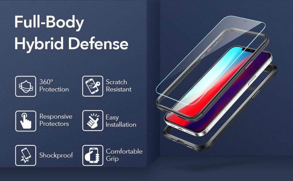 ESR Full Protection Bundle iPhone 12 Tough Full-Body Case - CaseBuddy