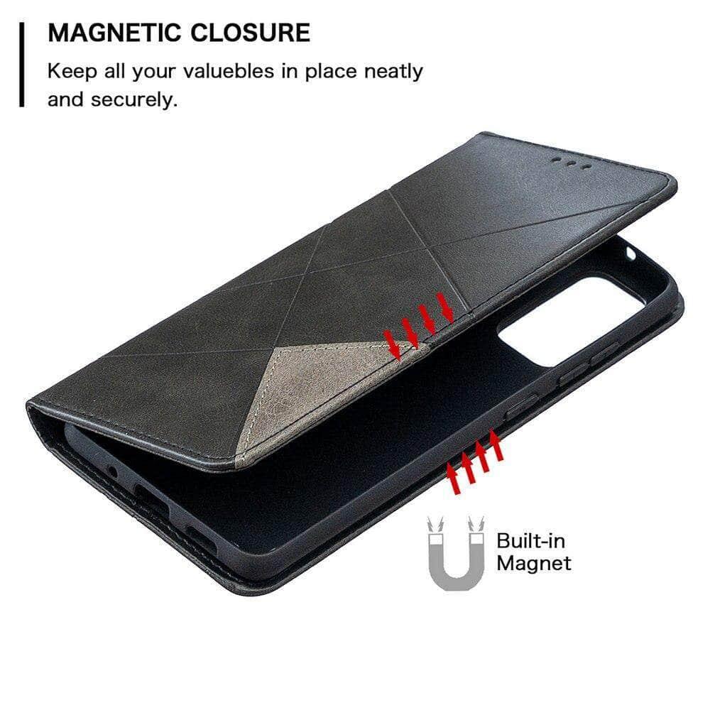 Galaxy S20 FE Lite Leather Magnet Flip Case - CaseBuddy