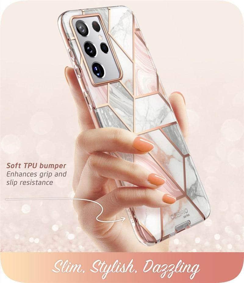 CaseBuddy Australia Casebuddy Galaxy S21 Ultra I-BLASON Cosmo Full-Body Glitter Marble Cover