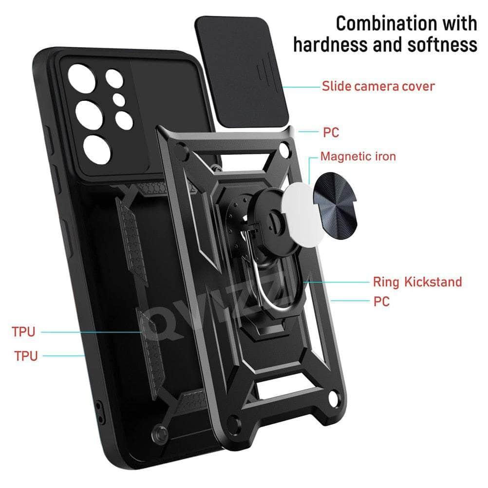 CaseBuddy Australia Casebuddy Galaxy S22 Full Cover Slide Camera Armor Bracket Bumper