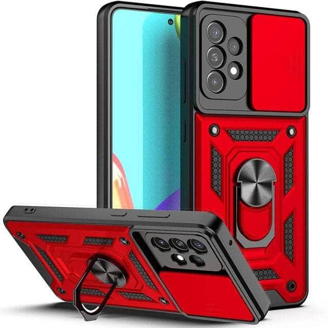 CaseBuddy Australia Casebuddy S22 Plus / Red Galaxy S22 Plus Full Cover Slide Camera Armor Bracket Bumper