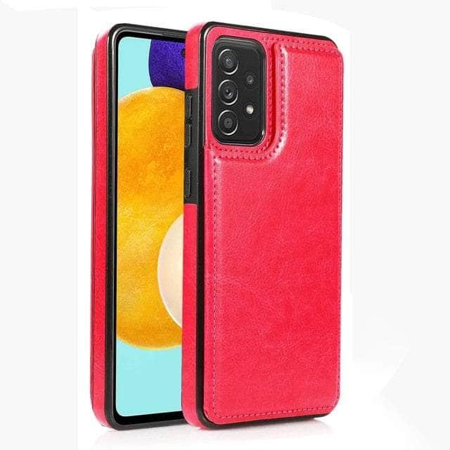 CaseBuddy Australia Casebuddy S22 Ultra / Rose Red Galaxy S22 Ultra Flip Wallet