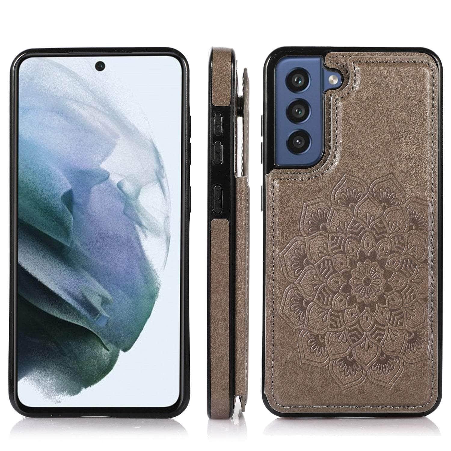 Casebuddy Galaxy S23 Mandala Floral Flip Leather Wallet