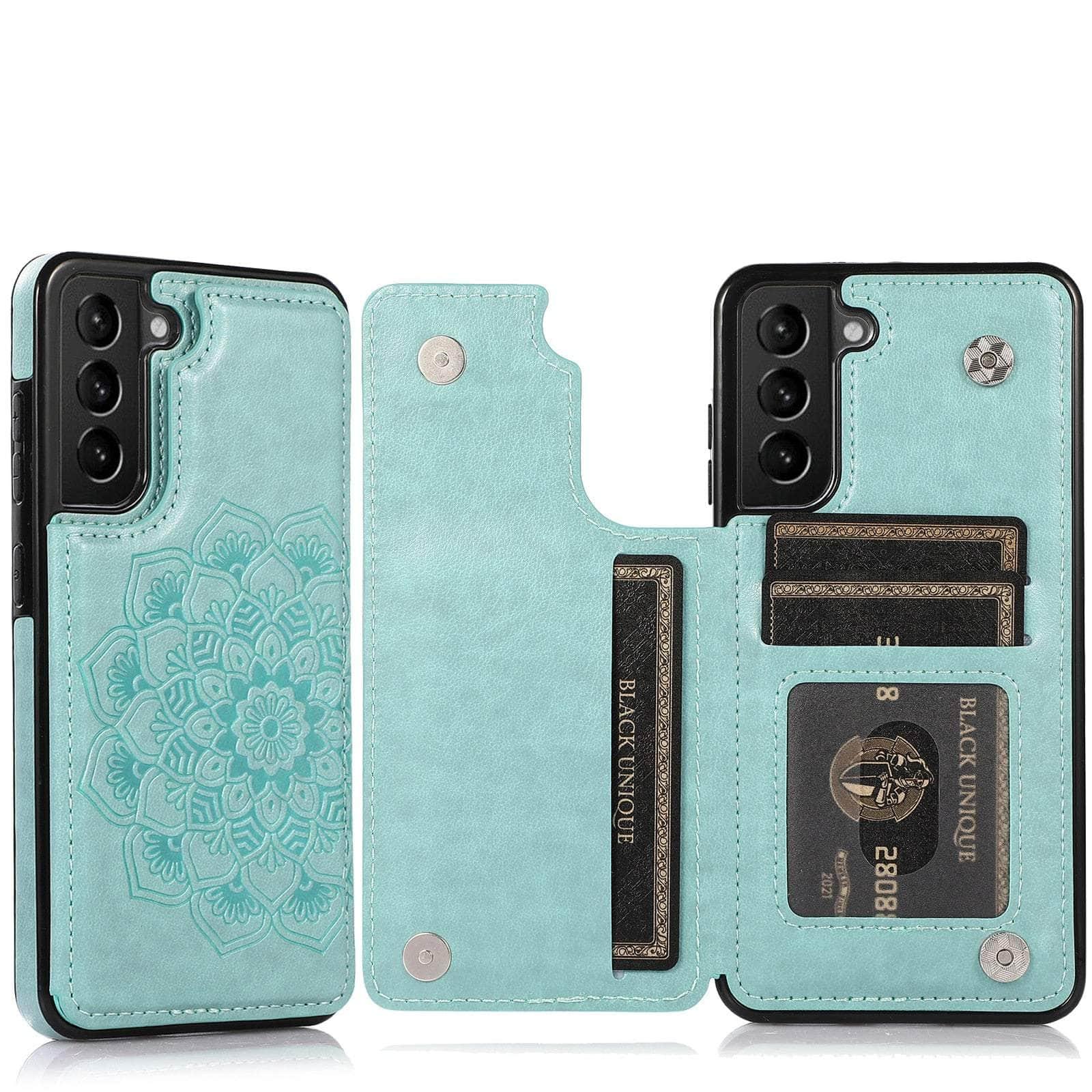 Casebuddy Galaxy S23 Mandala Floral Flip Leather Wallet