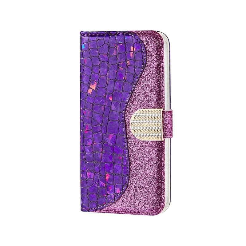 Casebuddy Galaxy S23 Plus Laser Flash Powder Leather Case