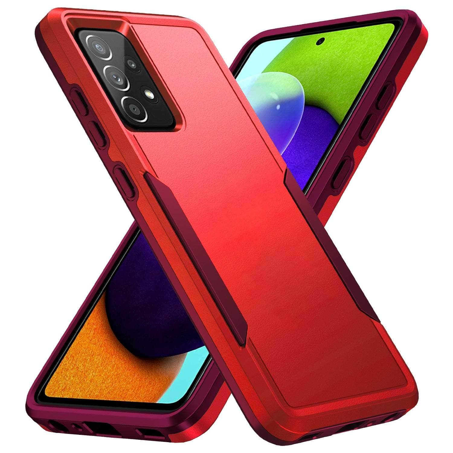 Casebuddy for Galaxy S23 / red Galaxy S23 Shockproof Precise Cutout Case